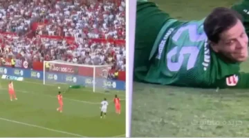 لقطة أثارت الجدل.. ابتسامة تشيزني بعد هدف إشبيلية تثير غضب جماهير برشلونة 1